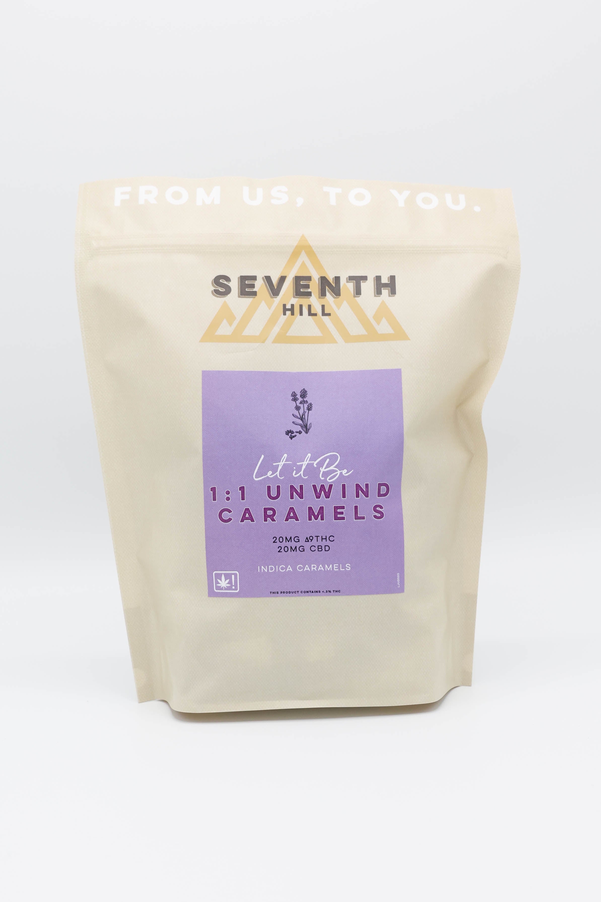 1:1 Unwind Caramels | 20mg ∆9THC + 20mg CBD-3