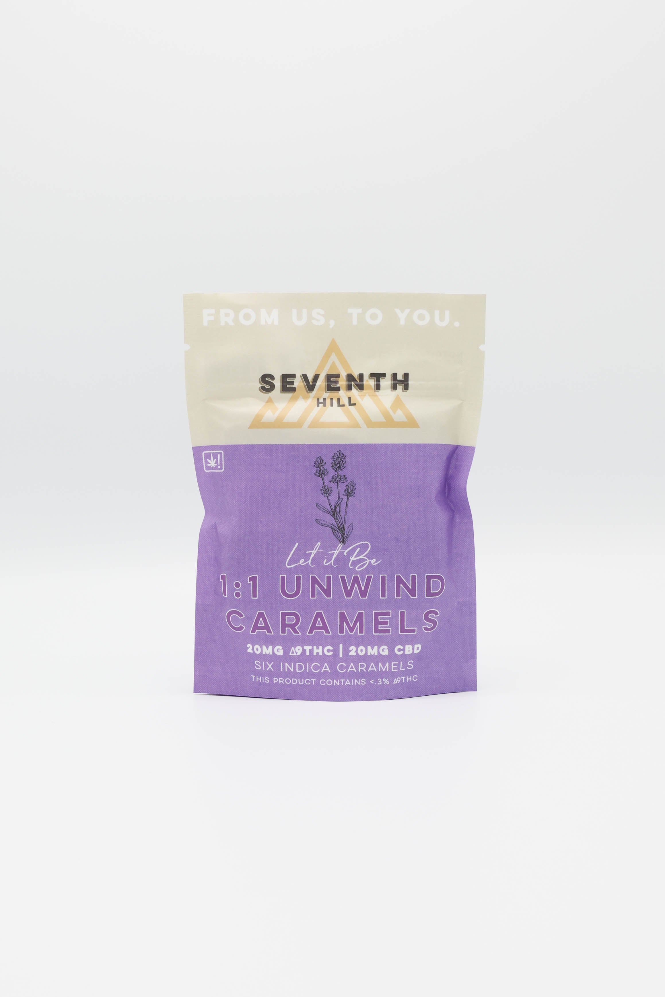 1:1 Unwind Caramels | 20mg ∆9THC + 20mg CBD-2