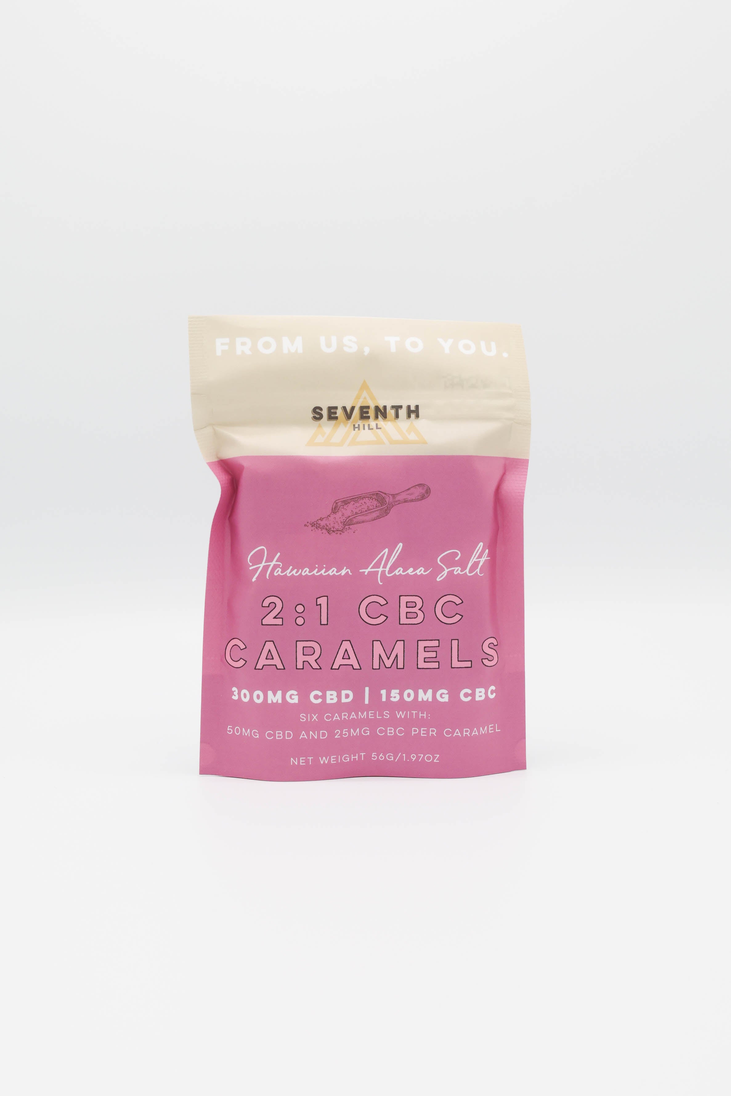 2:1 CBG Hawaiian Alaea Salt Caramels |  50mg CBD plus 25mg CBG-2