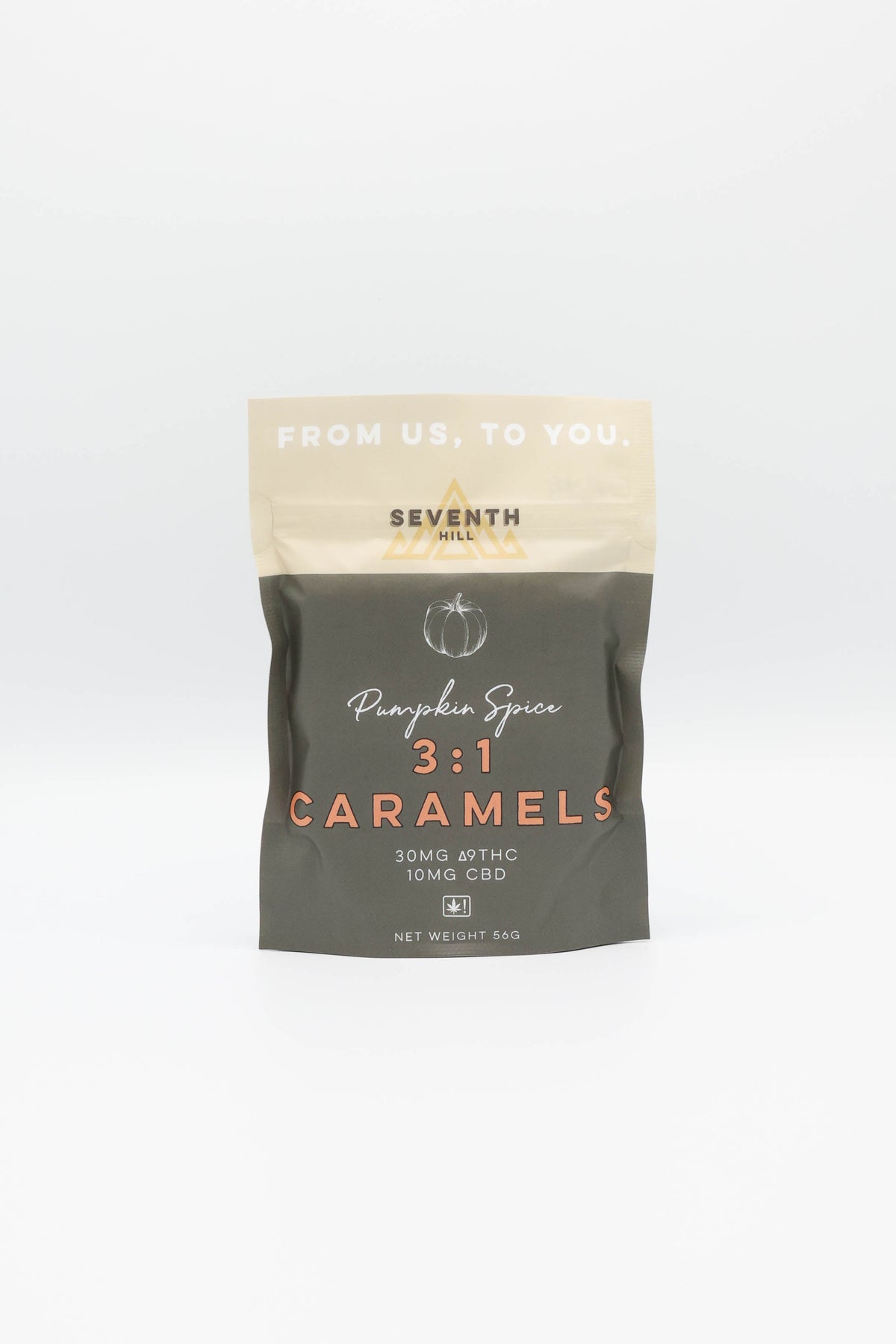 3:1 Pumpkin Spice Caramels |  30mg ∆9THC and 10mg CBD