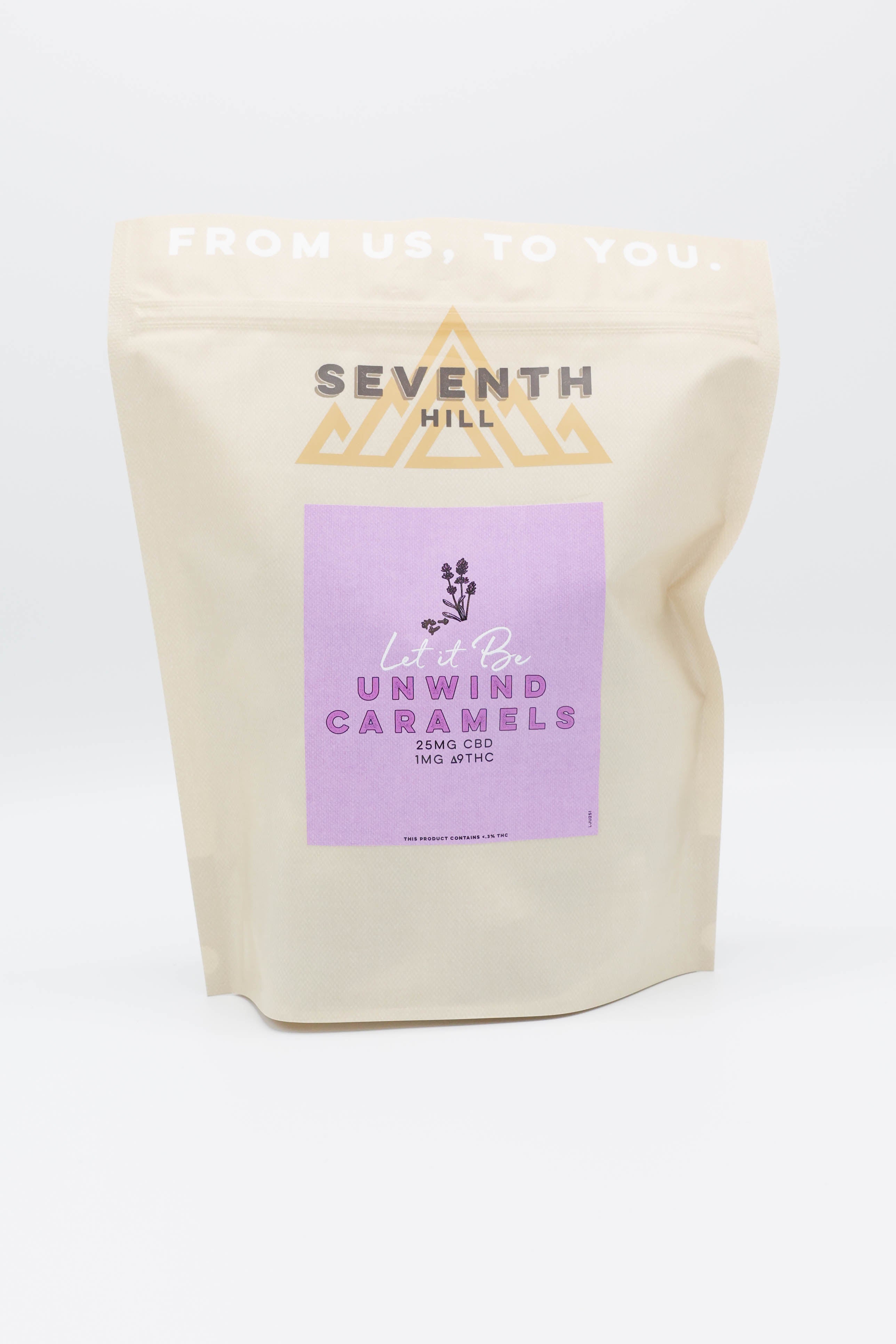 CBD Unwind Caramels | 25mg CBD + 1mg∆9THC-3