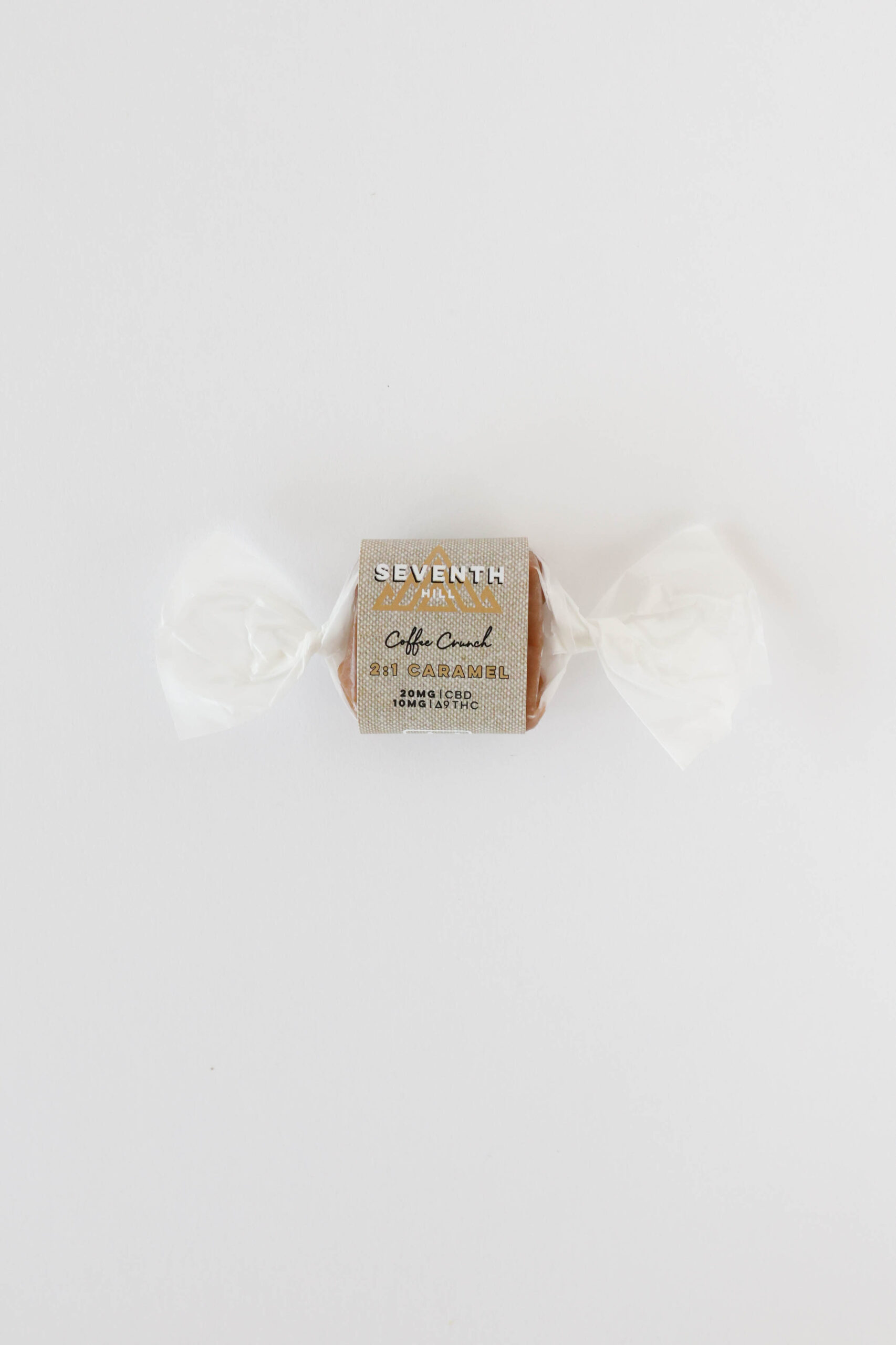A classic caramel with ground coffee beans with 20mg CBD and 10mg ∆9THC per piece.