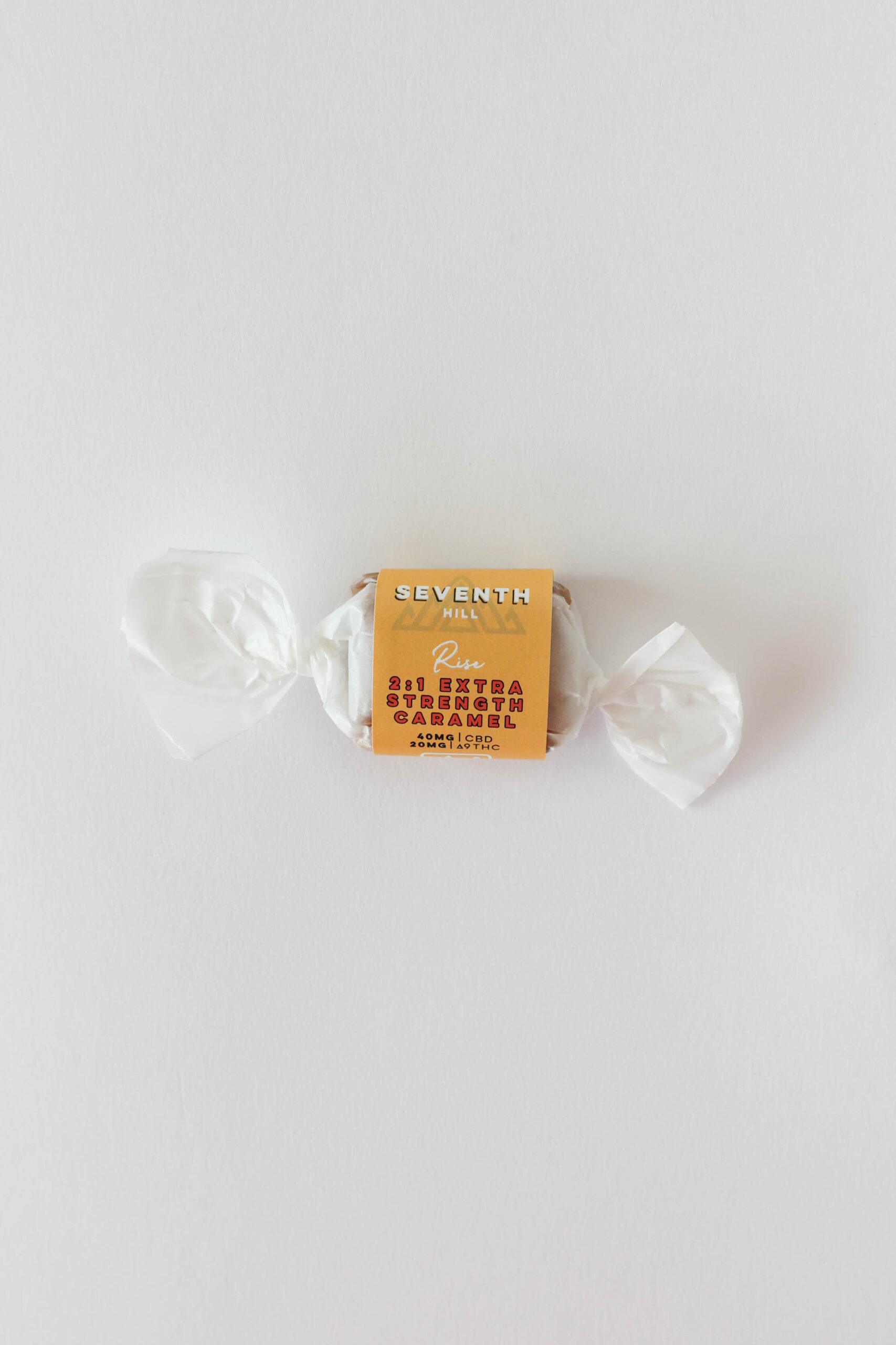 A sativa caramel with 40mg CBD and 20mg ∆9THC per piece.