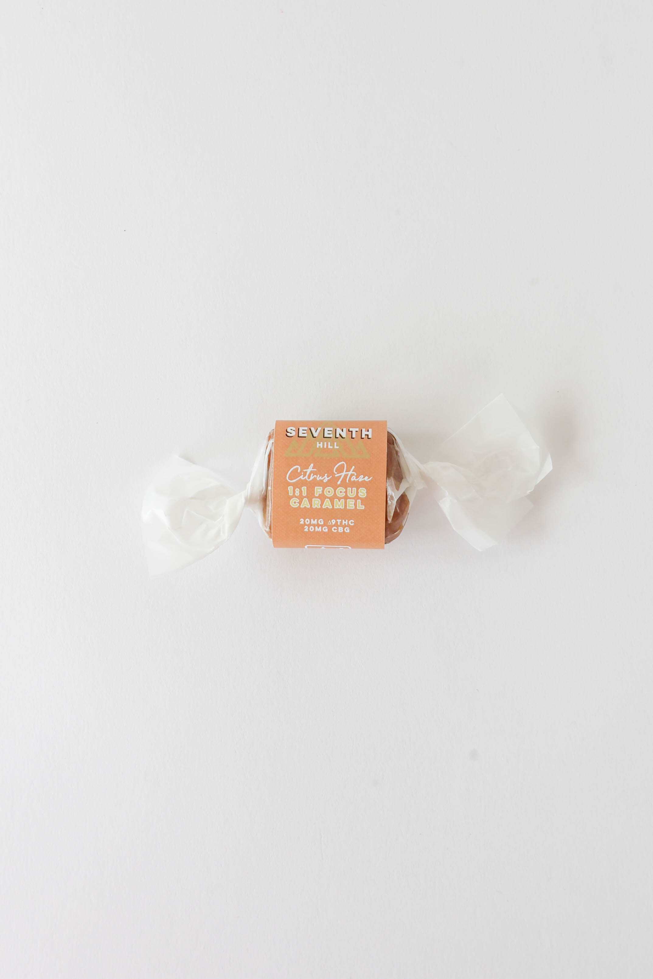 A sativa caramel with 20mg ∆9THC and 20mg CBG per piece.