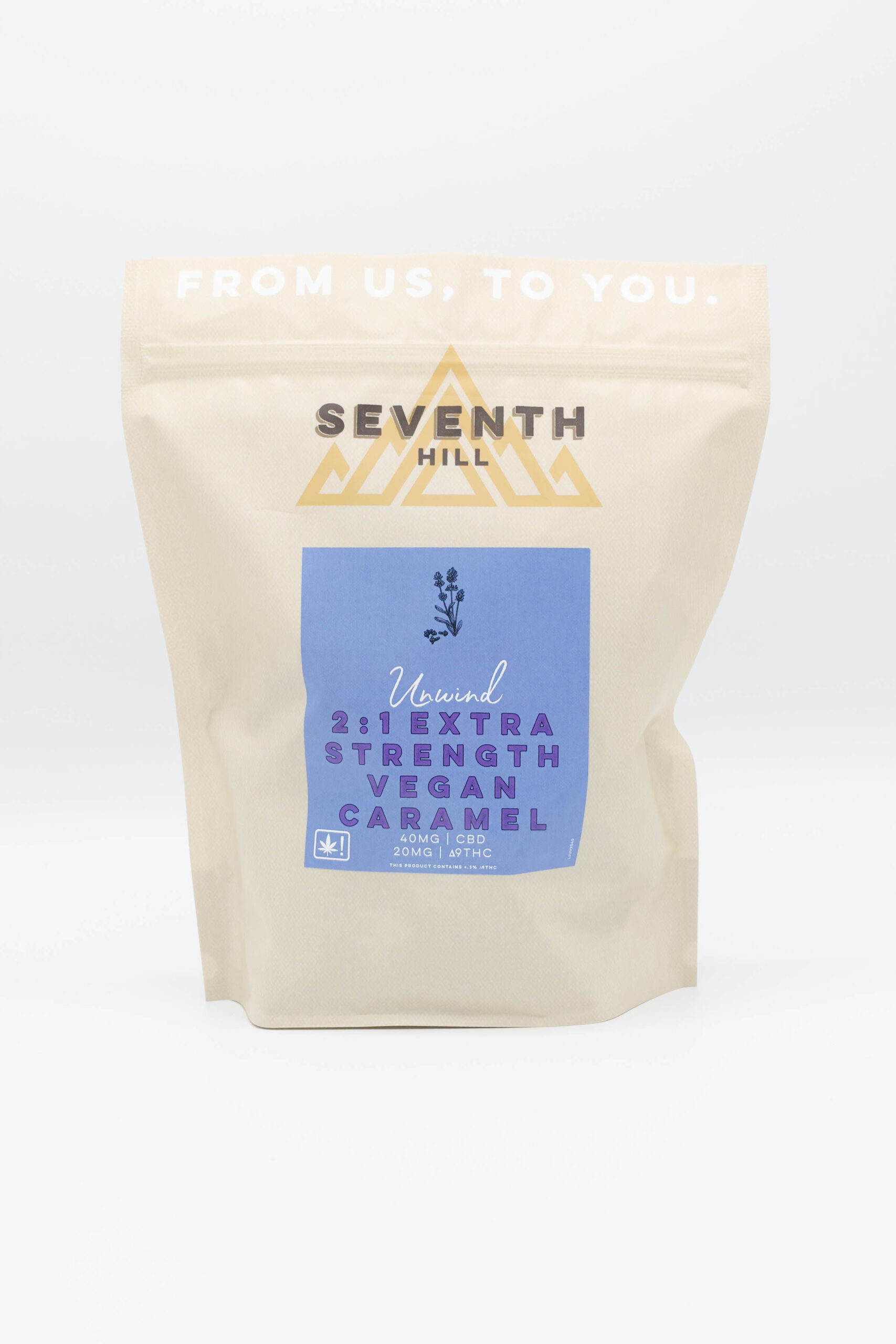 2:1 Unwind Extra Strength Vegan Caramels - 40mg CBD and 20mg ∆9THC - Image 2