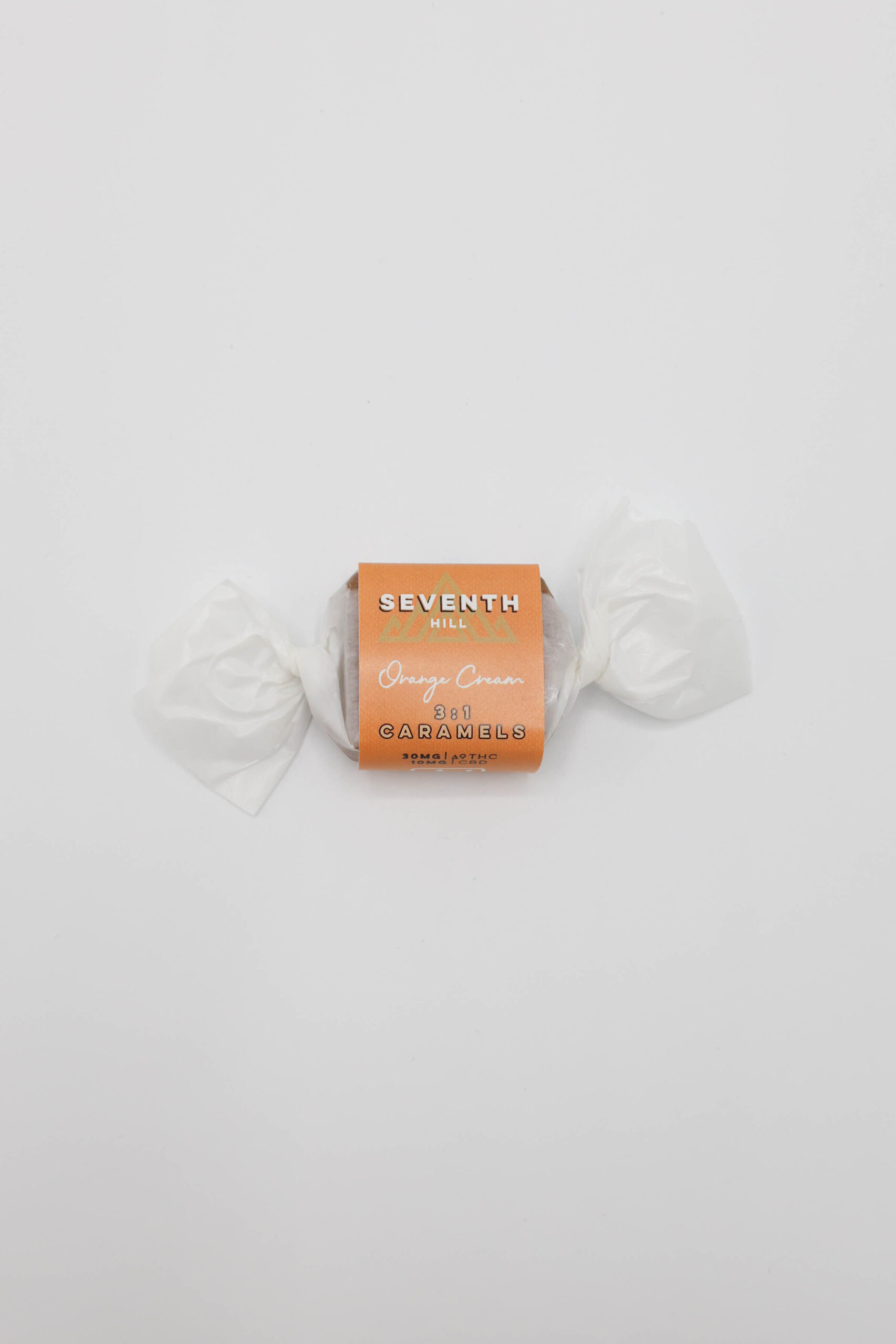 3:1 Orange Cream Caramels - 30mg ∆9THC and 10mg CBD Per Piece