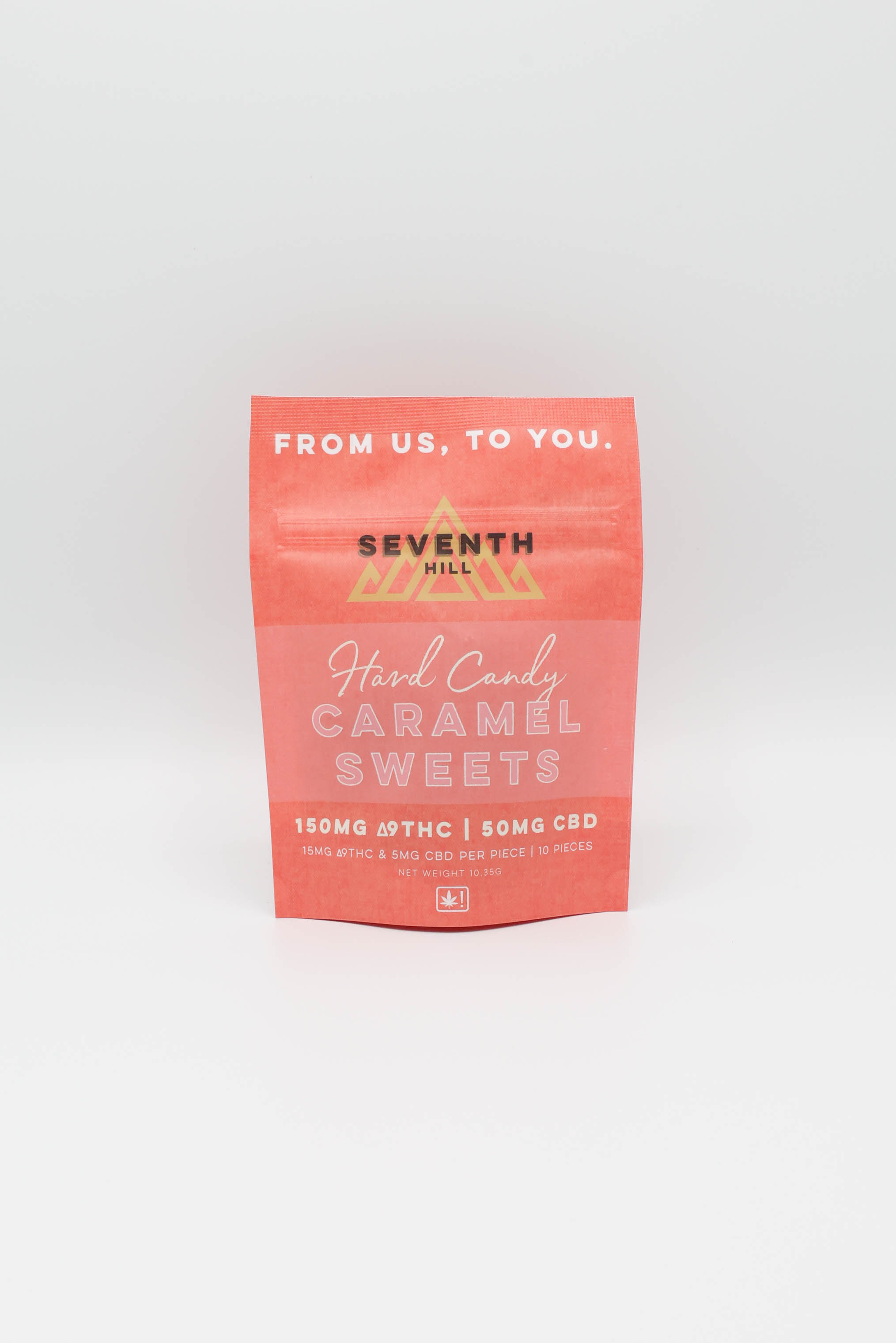 THC Caramel Sweets Hard Candy - 15mg ∆9THC and 5mg CBD