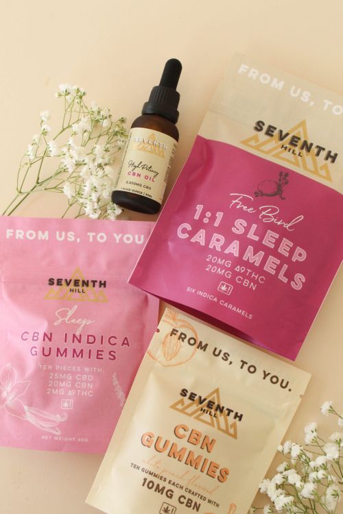 A variety of relaxing edibles